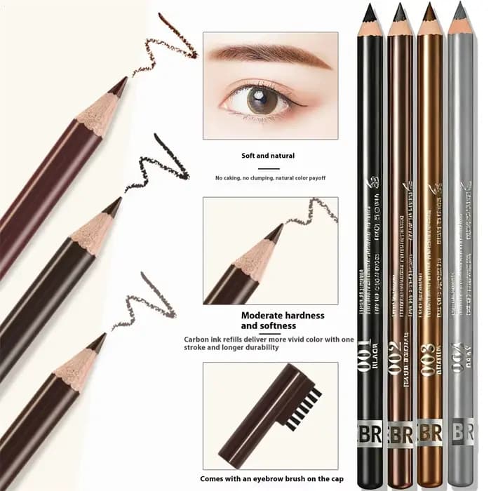 Crayon à sourcils 2 en 1 avec brosse