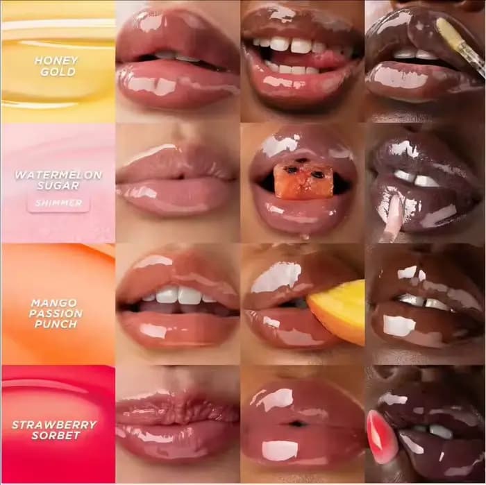 Nouveau baume à lèvres Gisou Lip Oil Glazed Honey Gold Watermelon Vanilla Sticky Toffee pour le soin