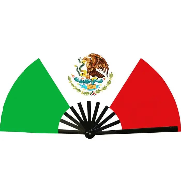 Éventail pliant de 13,77 pouces avec drapeaux des pays d'Amérique du Sud, Argentine, Portugal, Brésil, Chili, Pérou, Uruguay, éventail à main avec drapeau national pour la Coupe du Monde