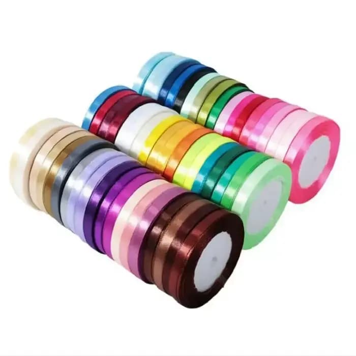 Rubans en Satin de soie, 1 Volume, 25yards, nœud artisanal, emballage cadeau fait à la main, décoration de fête de mariage, couture 6/10/15/20/25/40/50mm