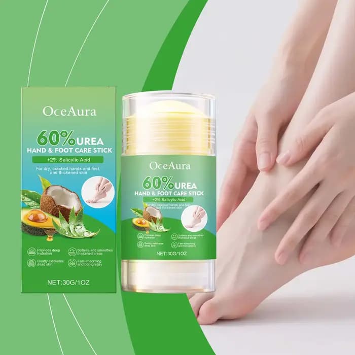 Bâton de baume pour les mains et les pieds avec cire d'abeille pour peau sèche et craquelée, apaisant, réparateur des talons rugueux, mains Non grasses, taille de voyage 30g