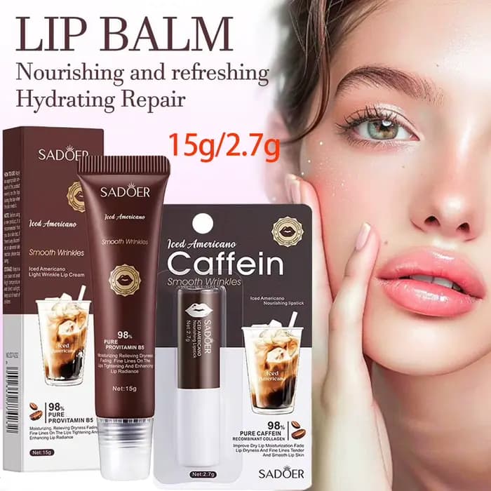 Baume à lèvres hydratant à la caféine