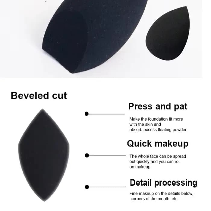 Oeuf éponge de beauté noir