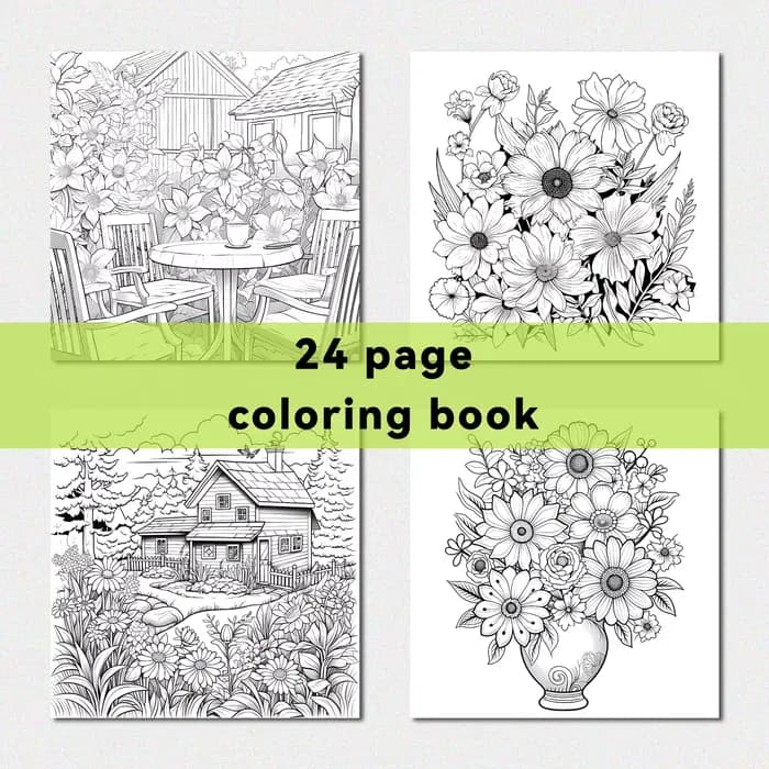 Livre de coloriage artistique pour adultes, motifs floraux relaxants, dessin de graffitis, soulagement du stress, temps libre, parfait pour un cadeau d'anniversaire