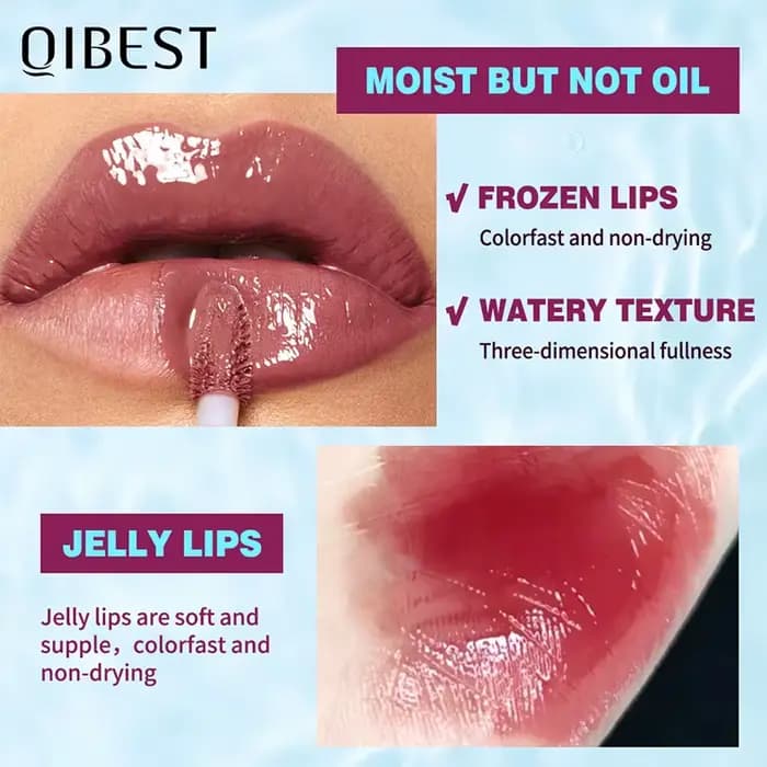 QIBEST Gloss à lèvres hydratant