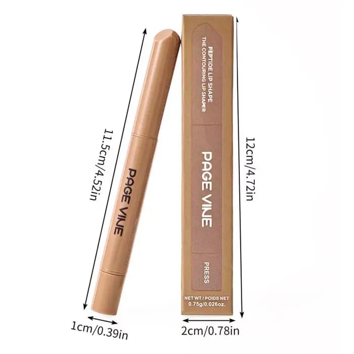 Stylo à lèvres en forme de Peptide de peau