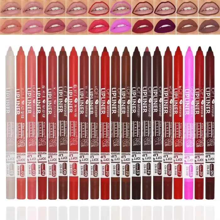 Crayon à lèvres mat 20 couleurs