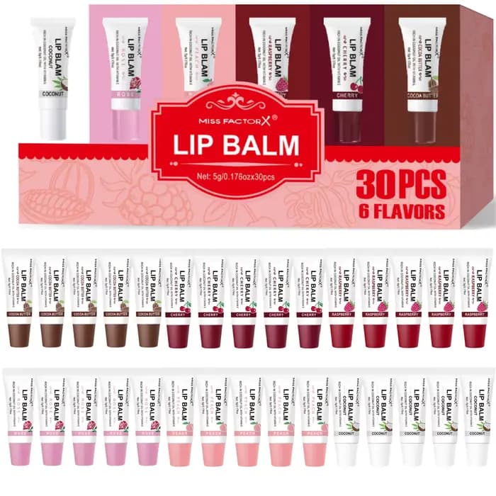 30 pièces MISS FACTORX Rouge à lèvres infusé à l'acide hyaluronique et au collagène - Coloration pou