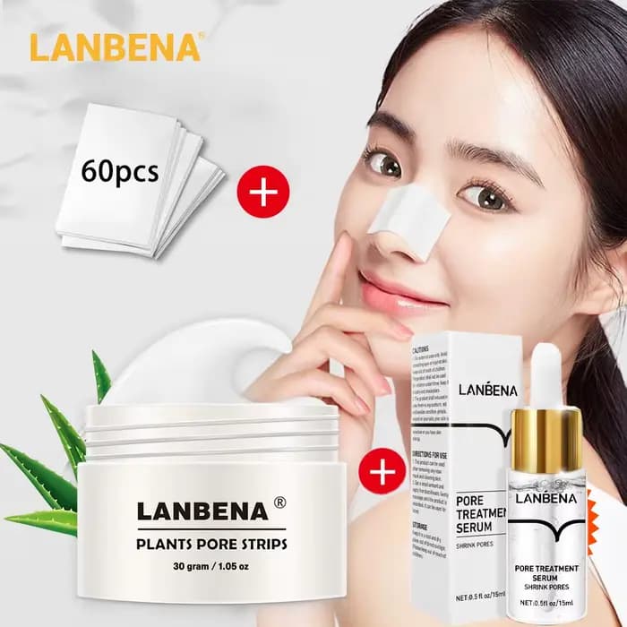 LANBENA rétrécit les pores Essence 15ml points noirs Nasal masque noir Peeling traitement de l'acné
