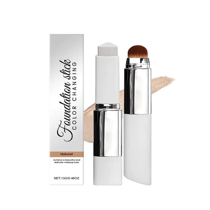Nouveau stick de fond de teint 2-en-1 changeant de couleur, liquide, léger, hydratant, illuminateur,