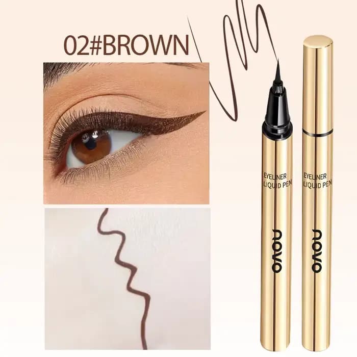 Stylo Eyeliner liquide à pointe en feutre Ultra-fin, longue durée, imperméable, résistant aux taches