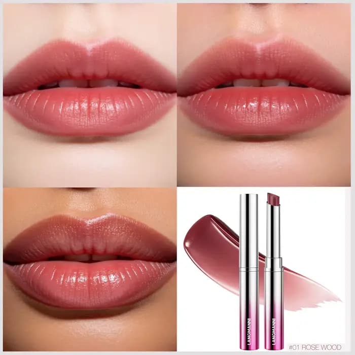 1 pièce Rouge à lèvres teinté six couleurs, baume à lèvres nourrissant, hydratant, repulpant, lissan