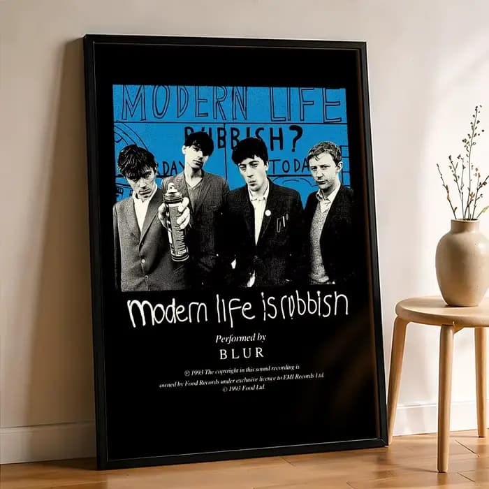 Affiche Band B-blur, décoration murale Vintage, décoration esthétique pour chambre à coucher, salon,