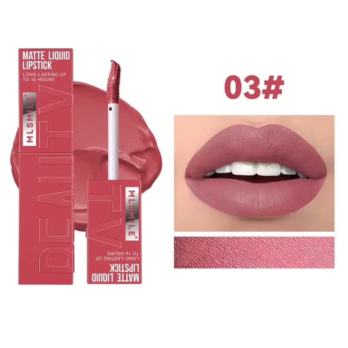 Rouge à lèvres velours longue durée, 256 Jules, 6 couleurs, brillant, imperméable, antiadhésif, tass