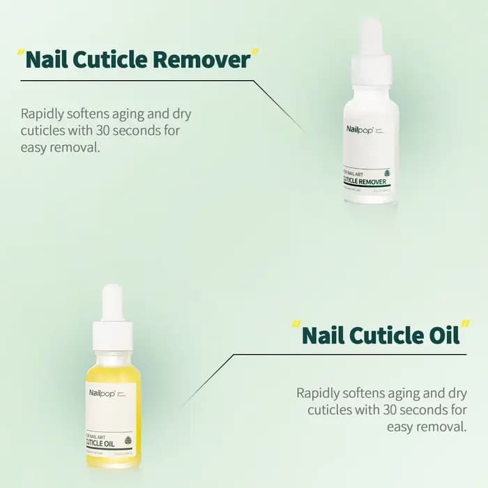 Nailpop dissolvant de cuticules et réparation d'huile de cuticule Kit de soin des ongles traitement