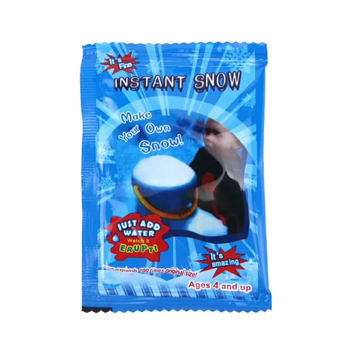 Neige artificielle bricolage modèle faisant la poudre de neige sèche pour décor de scène de noël/pay