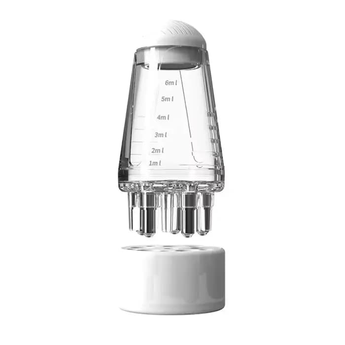 Flacon applicateur d'huile capillaire – Peigne de massage du cuir chevelu pour huiles essentielles e