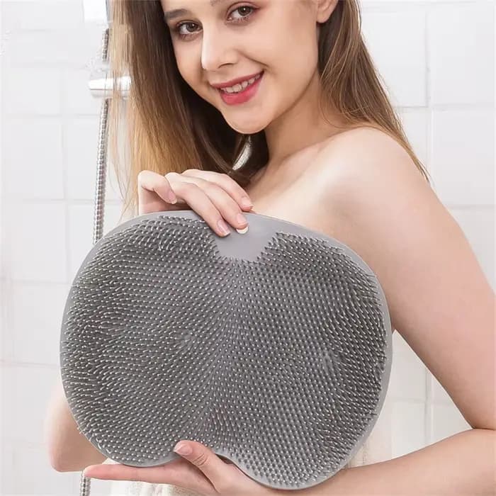 Tapis de douche pour épurateur de pieds, lave-dos, tapis de bain exfoliant, ventouses murales antidé