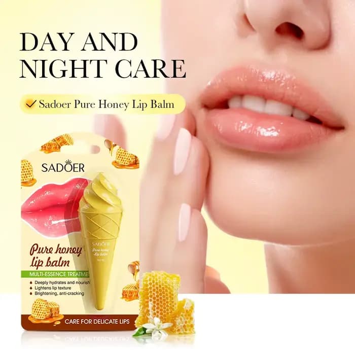 SADOER avocat hydratant baume à lèvres miel fraise Anti Chap rouge à lèvres hydratant réparation nou