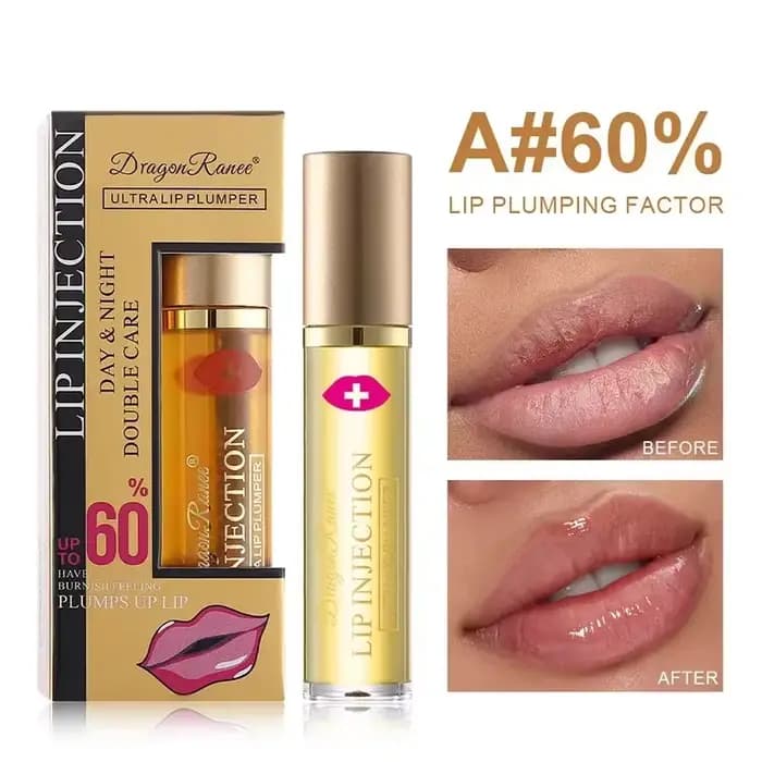 Huile volumisante instantanée pour les lèvres, rehausseur de brillant à lèvres, sérum repulpant, hyd