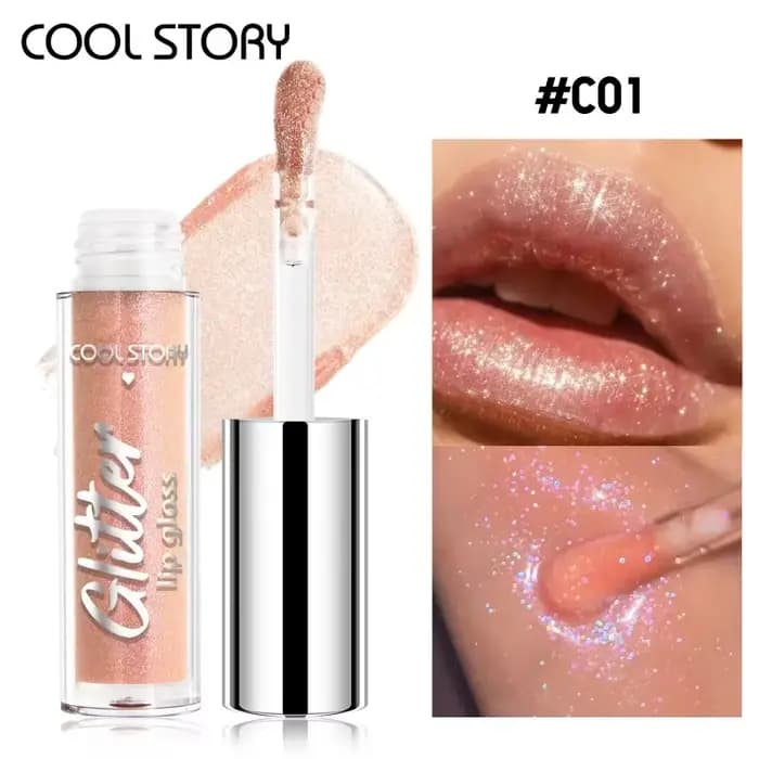 Brillant à lèvres scintillant, 8 couleurs, vernis à lèvres perlé à haute brillance avec paillettes,