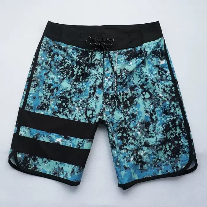 Shorts de plage pour hommes, élastiques sur quatre côtés, sensation de fraîcheur, longueur cinq-quar