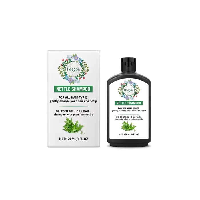 Shampoo à l'Ortie Traitement Fortifiant Volumisant Léger Nourrissant en Profondeur Nettoyage du Cuir
