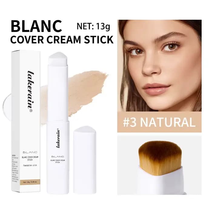 Lakerain – bâton de fond de teint à couleur changeante, couverture complète, finition mate, brosse e