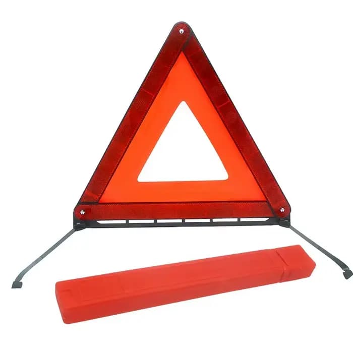Triangle d'iode pour installation d'urgence de voiture, coulée rouge, danger pour la sécurité routiè