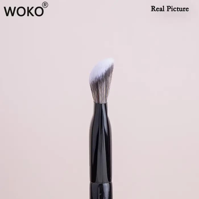 Pinceau de maquillage professionnel incliné, 47 pinceaux de fond de teint, ombre à barrage, liquide,