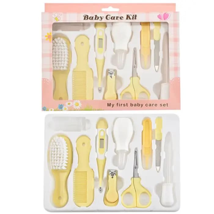 Kit de soins de santé pour bébé, 10 pièces/ensemble, pour enfants, ongles, cheveux, thermomètre, bro