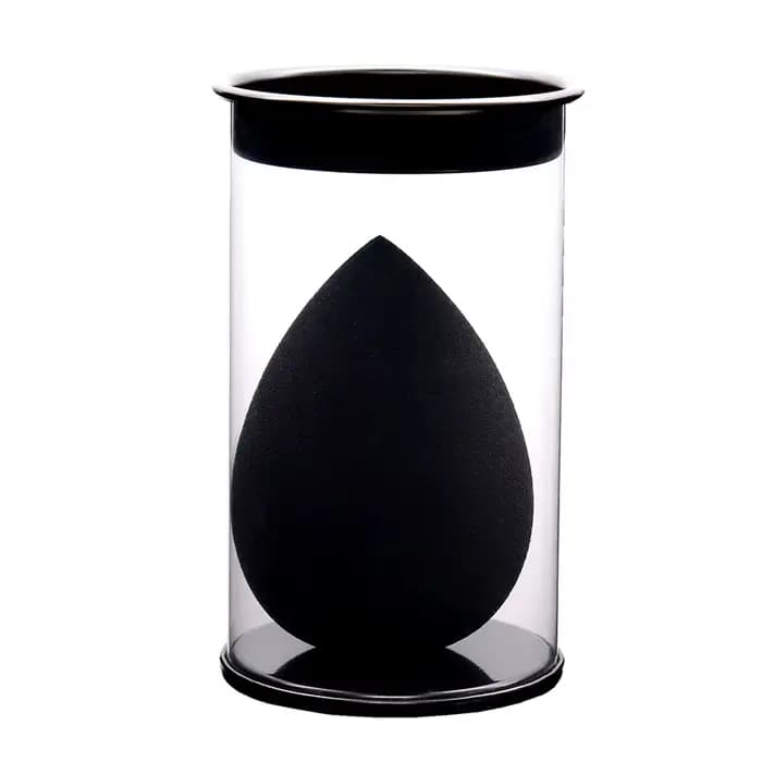 Noir beauté oeuf maquillage mélangeur cosmétique bouffée maquillage éponge coussin fond de teint pou