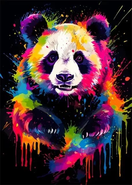 Art mural d'animaux d'interconnexion, impressions sur toile, affiches d'art graffiti, décor à la mai