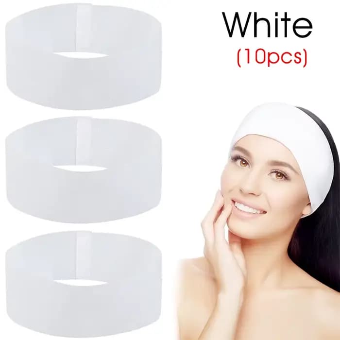 10/50/100 pièces Bandes de sauna pour le visage SPA au poulet Blanc Bande de sauna pour l'esthétique