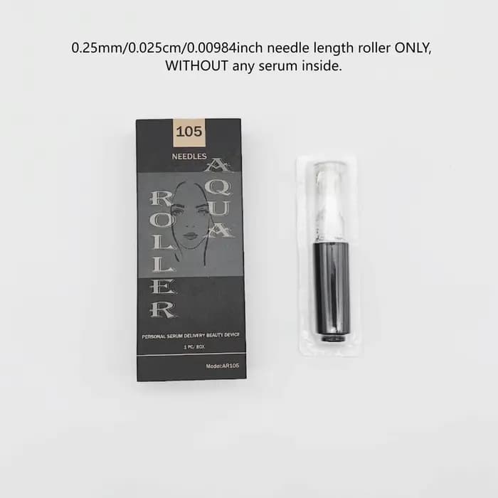 Rouleau micro-aiguilles pour les lèvres à 105 aiguilles, rouleau micro-aiguilles de 0,25 mm, rouleau
