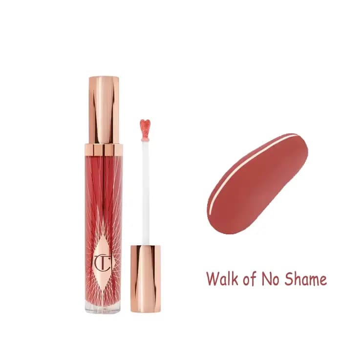 Charlotte Tilbury Rouge à lèvres Sheer Cool-toned Pink, Gloss nourrissant brillant effet miroir, Rou