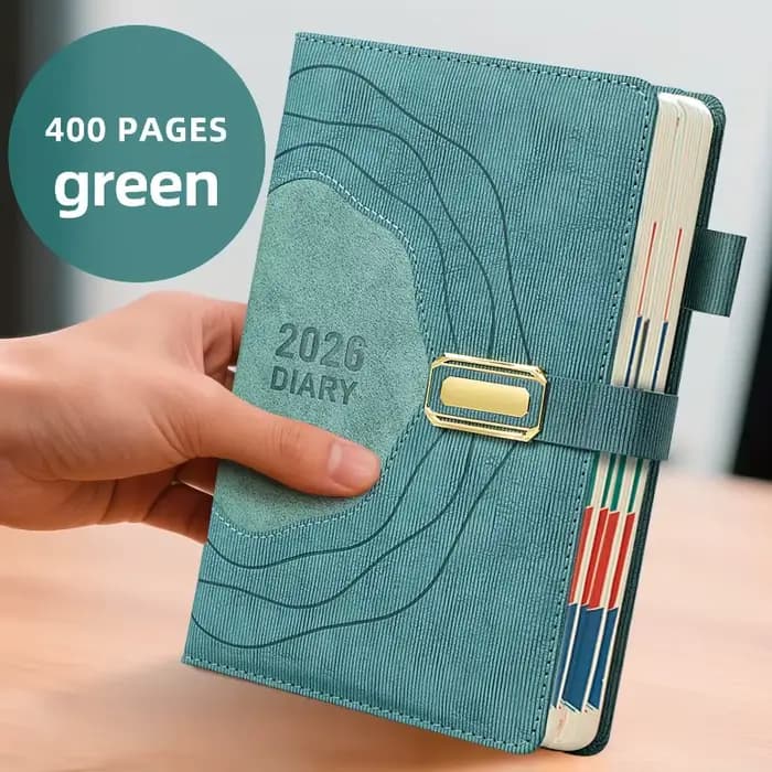 Carnet de planification 2026, bloc-notes, disposition professionnelle, pages audacieuses quotidienne