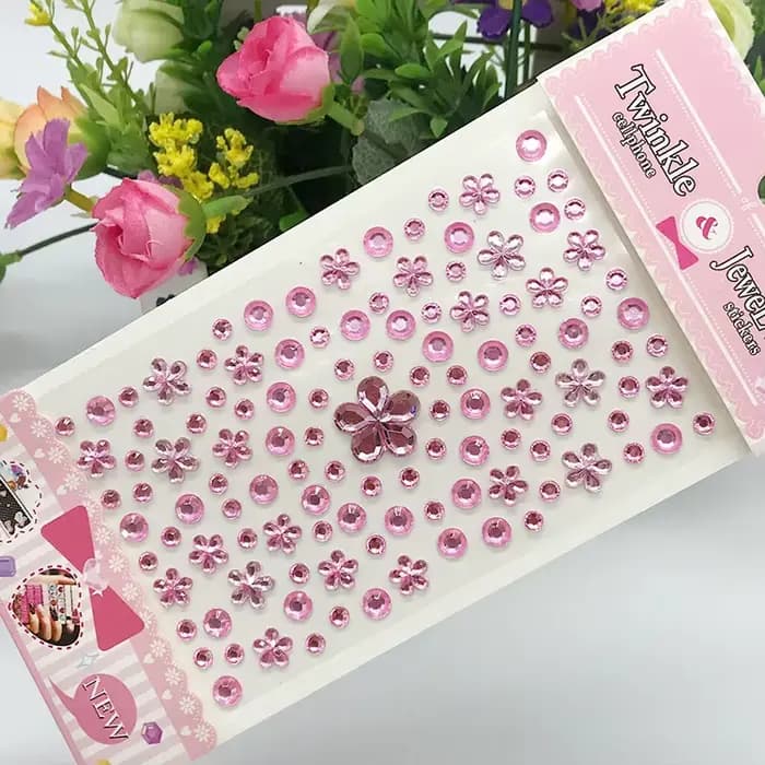 Nouveaux autocollants sur le visage strass maquillage brillant visage Art autocollant enfants tempor