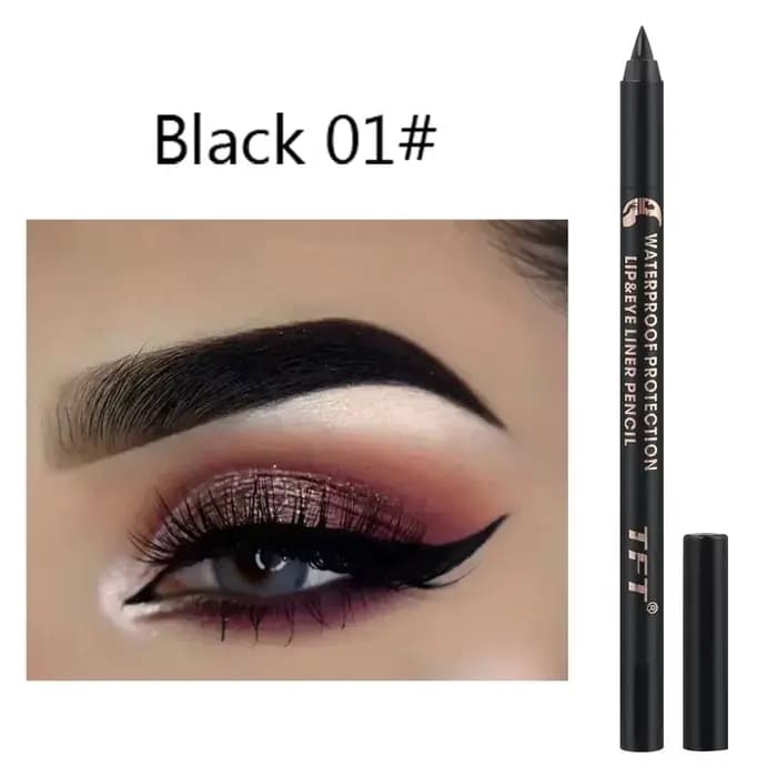 Crayon Eyeliner bleu mat, imperméable, pigment coloré durable, noir, blanc, jaune, stylo pour les ye