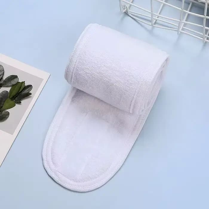Bandeau spa pour femme | Bande élastique pour cheveux en flanelle | Parfait pour les soins de la