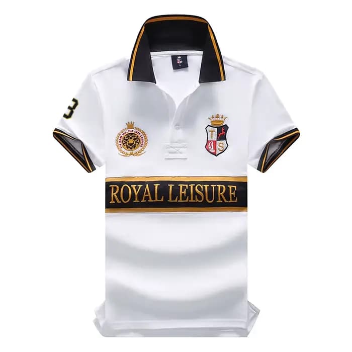 Polo Classique Rouge pour Homme, Broderie Tigre, Coton, Taille Européenne, Abonnés, Couture, Grande