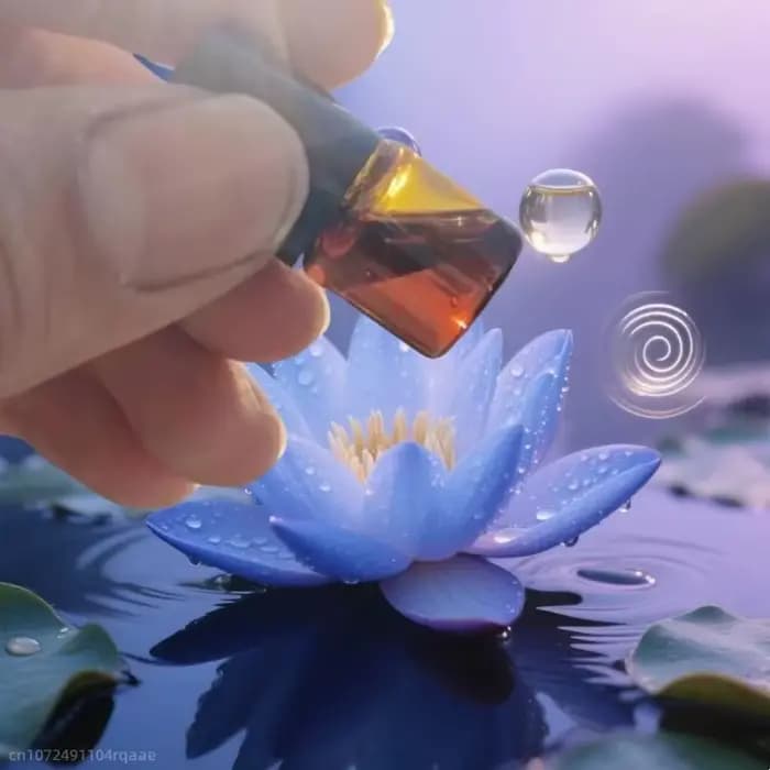 Huile de lotus bleue pure naturelle pour diffuseur de roseaux, parfum de maison, huile parfumée d'ar