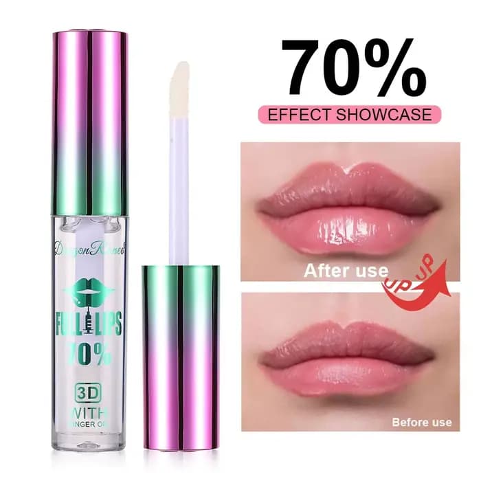 Sérum repulpant longue durée pour les lèvres – Huiles brillantes pour une élasticité instantanée, ré