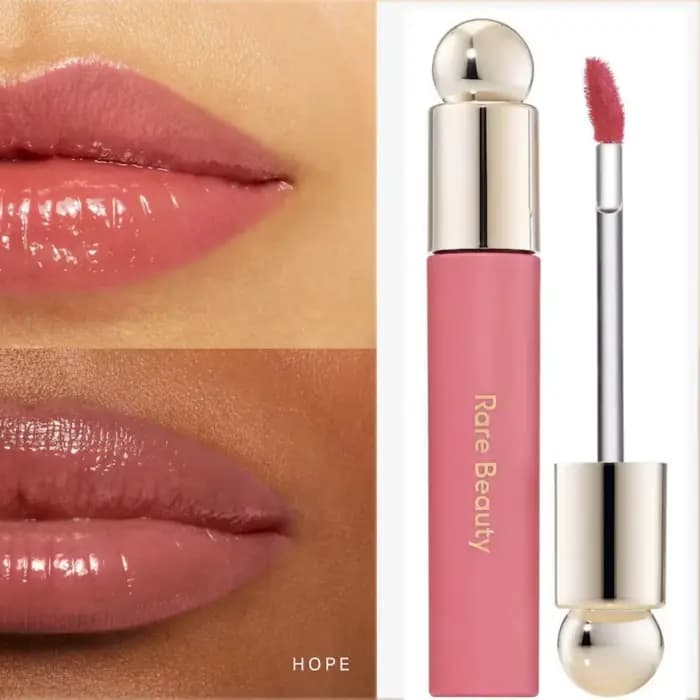 Brillant à lèvres liquide lisse, beauté rare, hydratant, durable, naturel, lumineux, léger, réparati