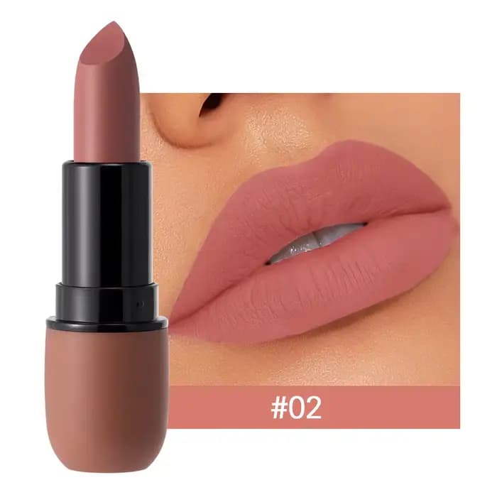 Rouge à lèvres mat 6 couleurs : coloris velours, maquillage pour les lèvres lisse, imperméable et lo
