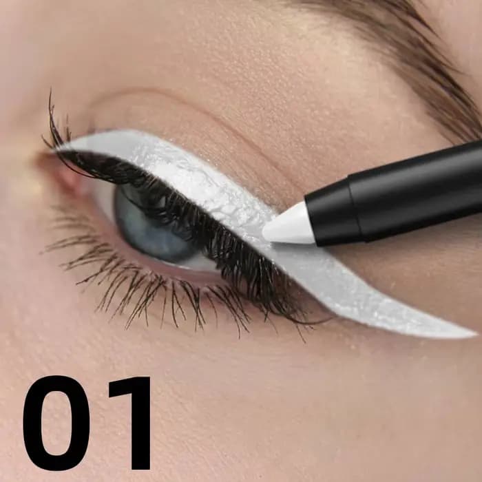 Stylo eye-liner coloré 10 couleurs, 1 pièce, haute pigmentation, imperméable, nacré, scintillant, mé