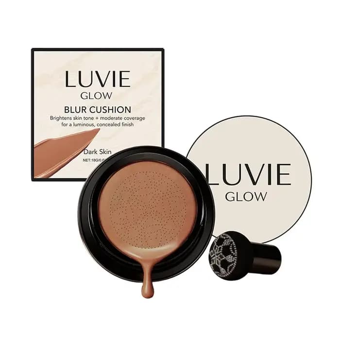 LUVIE – fond de teint coussin tête de champignon brillant, crème BB/CC, contrôle de l'huile, hydrata