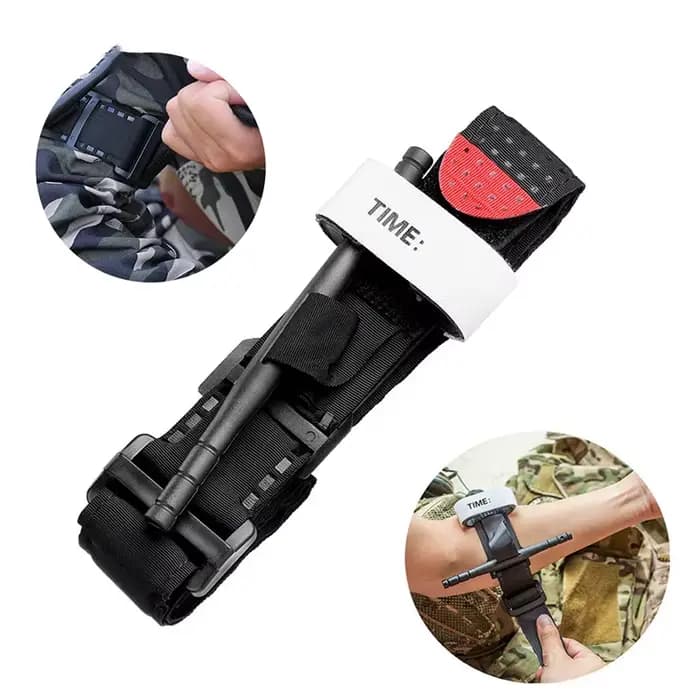 Ceinture d'urgence à pointe rouge, Kit de premiers secours pour l'exploration en plein air, garrot d