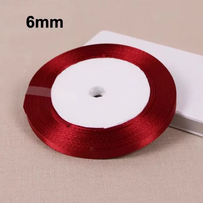 Ruban en Satin simple Face rouge vif, 25 Yards, vente en gros, fournitures de travaux manuels, embal