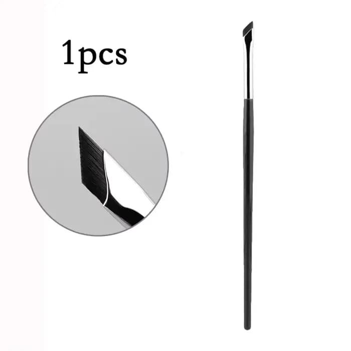 Pinceau Eyeliner Blade Amélioré Ultra Fin à Angle Plat, Pinceau Sourcils Précis pour le Maquillage S